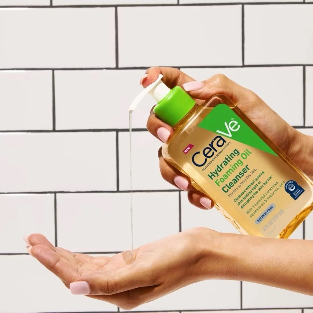 3 PACKS OF CeraVe Hydrating Oil Face Cleanser 8 fl‎ oz